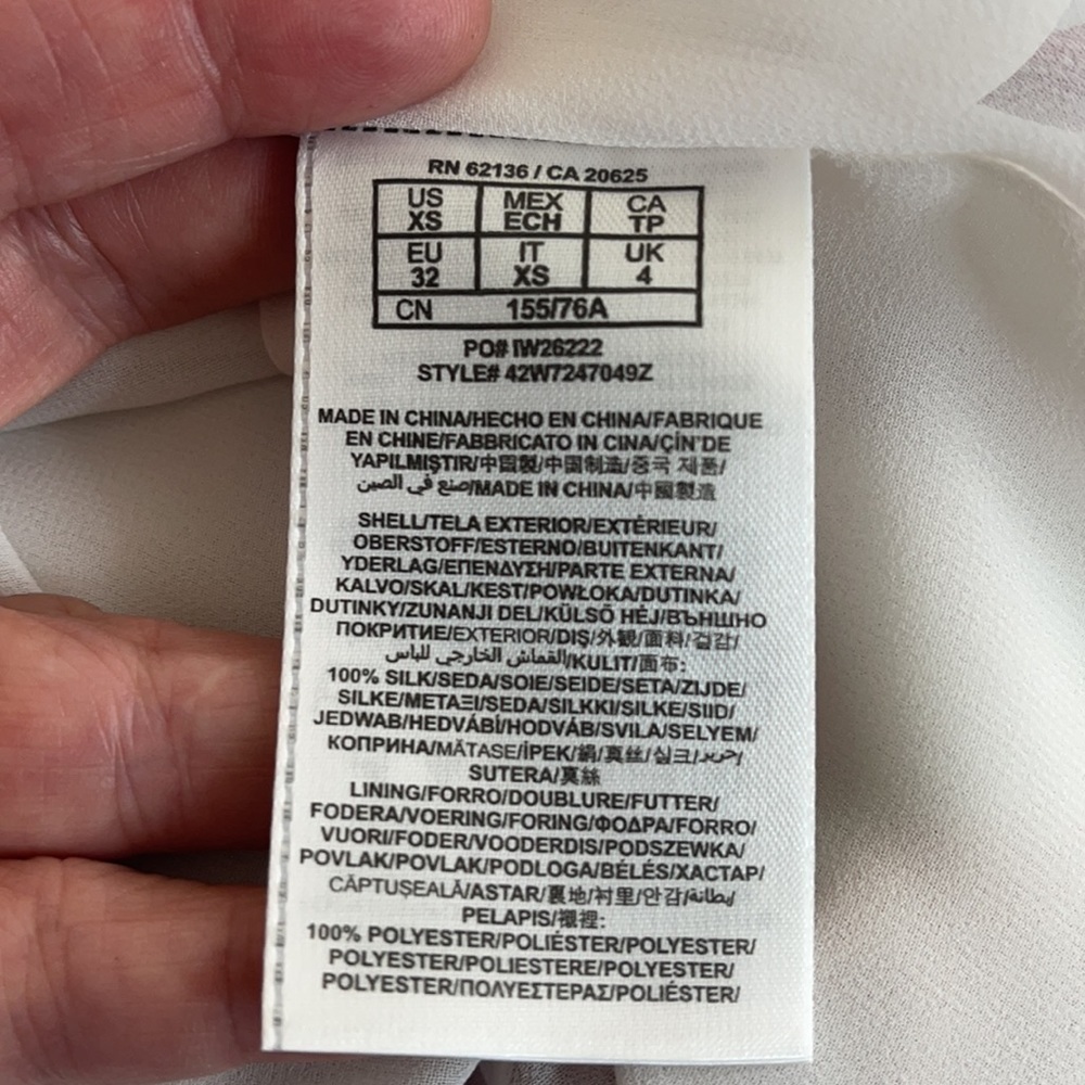 Marciano Silk Art Deco POCKETS! Dress XS - Picture 9 of 9